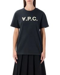 A.P.C. - Standard Grand Vpc Cotton T-Shirt - Lyst