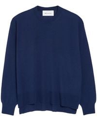 Ami Paris - Wool Silk Crewneck Sweater Adc - Lyst