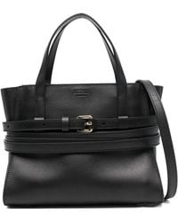 Moschino - Tie Me Small Leather Handbag - Lyst