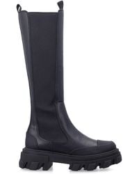Ganni - High Cleated Chelsea Boots - Lyst