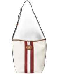 Bally - Cotton Flax Linen Shoulder Bag - Lyst