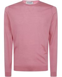 John Smedley - "Lundy" Crewneck Long Sleeves Pullover - Lyst