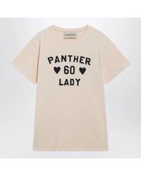 Valentino - Panther Lady Cotton Jersey T-Shirt - Lyst