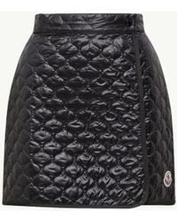 Moncler - Mini Skirt With Quilted Design - Lyst