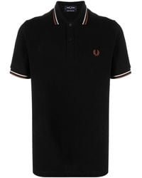Fred Perry - Logo Cotton Polo Shirt - Lyst