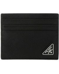 Prada - Leather Credit Card Cases - Lyst