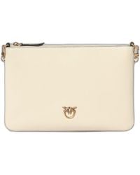 Pinko - Flat Classic Leather Pouch - Lyst