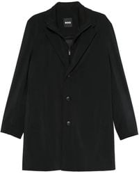 BOSS - 1 Polyamide Elastan Coat - Lyst