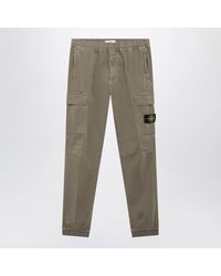 Stone Island - Military Cotton Trousers - Lyst