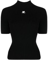 Courreges - Reedition Knit Ss Jumper - Lyst