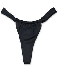 Let's Swim - Let's Swim Ruched Brazilian Bikini Bottom - Lyst