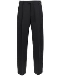 Marni - Straight Leg Wool Blend Trousers - Lyst