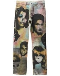 Versace - Printed Regular Jeans - Lyst