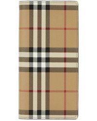 Burberry - Printed Canvas Wallet - Lyst