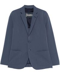 Herno - Polyester Notched-Lapel Blazer - Lyst