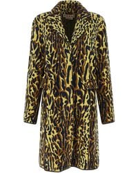 Marni - Animalier Jacquard Wool Coat - Lyst