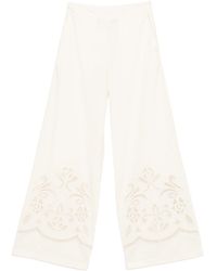 forte_forte - Avorio Lunamaris Embroidery Popline Shirt - Lyst