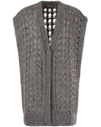 Herno - Long Sleeveless Cardigan - Lyst