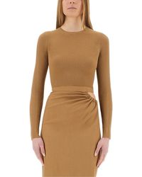 Max Mara - Viscose Crepe Crop Top - Lyst