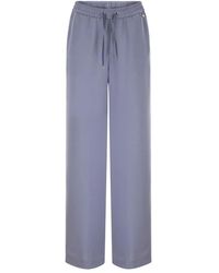 Herno - Flowing Wide-Leg Trousers With Drawstring - Lyst
