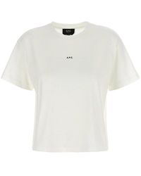 A.P.C. - 'Boxy Micro Logo' T-Shirt - Lyst