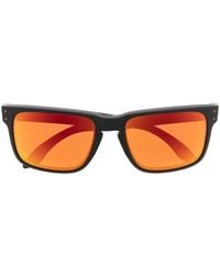 Oakley - Orange Tinted Square Frame Sunglasses - Lyst