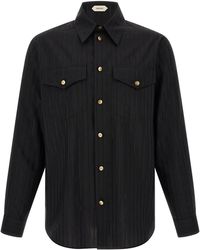 Versace - Jacquard Silk Shirt - Lyst