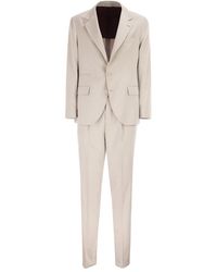 Brunello Cucinelli - Silk Suit With Three-Button Blazer - Lyst