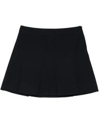 A.P.C. - Pleated Mini Skirt - Lyst