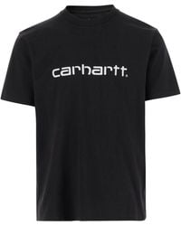 Carhartt - Short Sleeves "Script" Organic Cotton T-Shirt - Lyst