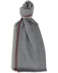 Brunello Cucinelli - Diagonal Wool And Cashmere Scarf - Lyst