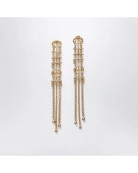 Chloé - Tone Earrings With Logo Lettering - Lyst
