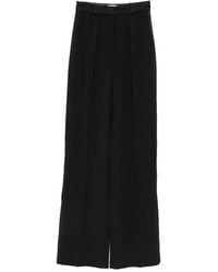 Elisabetta Franchi - High-Waisted Wide-Leg Trousers - Lyst