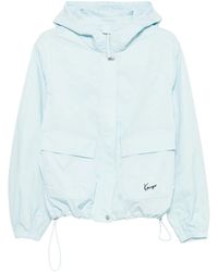 KENZO - Hooded Logo-Embroidered Jacket - Lyst