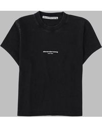 Alexander Wang - Logo Print Cotton T-Shirt - Lyst