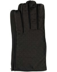 Gucci - Dark Nappa Leather Gloves - Lyst