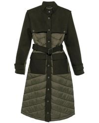 Patrizia Pepe - Quilted Panelled Coat - Lyst