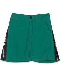 MSGM - Cotton Bermuda - Lyst