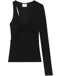 Courreges - Courregès Top Twist Asymetrical Jersey - Lyst