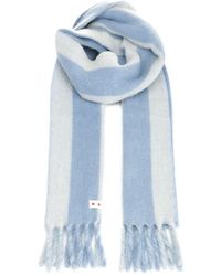 Marni - Striped Knitted Scarf - Lyst