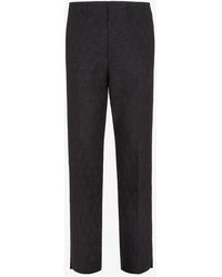 Fendi - Linen And Cotton Trousers - Lyst