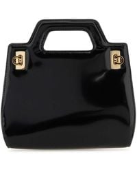 Ferragamo - Salvatore Leather Mini Wanda Handbag - Lyst