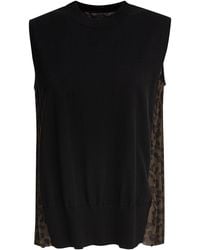 Sacai - Leopard Print Top - Lyst