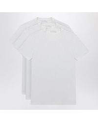 Prada - Set Of Three Cotton Crew-Neck T-Shirts - Lyst
