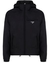 Prada - Re-Nylon Hooded Padded Coat - Lyst