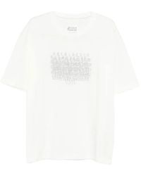 Maison Margiela - Graphic-Print Cotton T-Shirt - Lyst