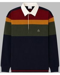 Isabel Marant - Brandon Long-Sleeve Striped Cotton Polo Shirt - Lyst