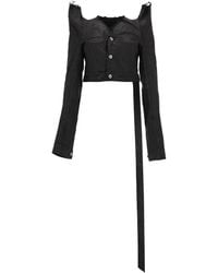 Rick Owens - Tec Trucker Denim Jacket - Lyst