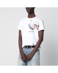 DAGGER - Cotton T-Shirt With Distressed Details - Lyst