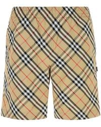 Burberry - Check Swim Shorts - Lyst